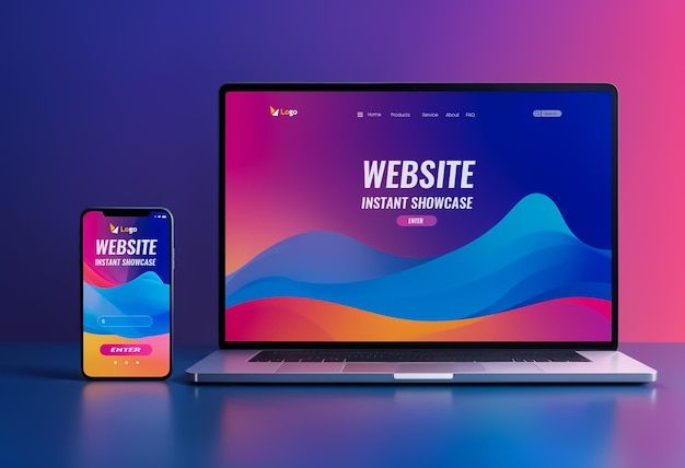 Smartphone and laptop displaying a mobile-friendly website side by side, highlighting the importance of mobile optimization for SEO rankings.