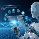 Technical SEO blueprint showing secure, fast, and mobile-friendly website structure.